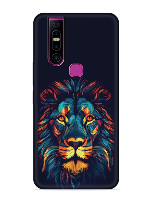 Colorful Lion Embossed Soft Silicone Case for Infinix S5 Pro Zapvi