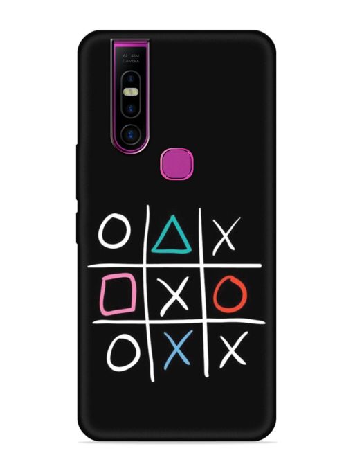 Super Neon Tic-Tac-Toe Embossed Soft Silicone Case for Infinix S5 Pro Zapvi