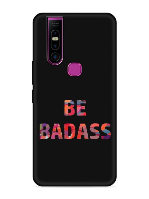 Be Badass Embossed Soft Silicone Case for Infinix S5 Pro Zapvi