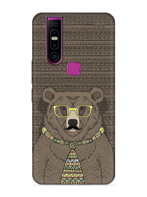 Grizzly Bear Embossed Soft Silicone Case for Infinix S5 Pro