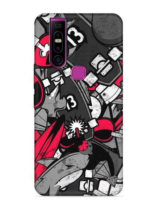 Fictional Doodle Embossed Soft Silicone Case for Infinix S5 Pro Zapvi