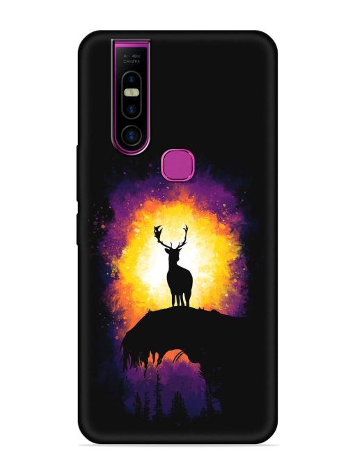 Elk Animal Art Embossed Soft Silicone Case for Infinix S5 Pro