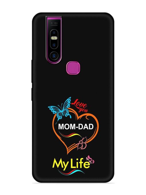 Love You Mom Dad Embossed Soft Silicone Case for Infinix S5 Pro Zapvi