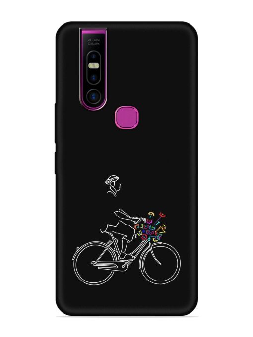 Minimalist Cycle Art Embossed Soft Silicone Case for Infinix S5 Pro Zapvi