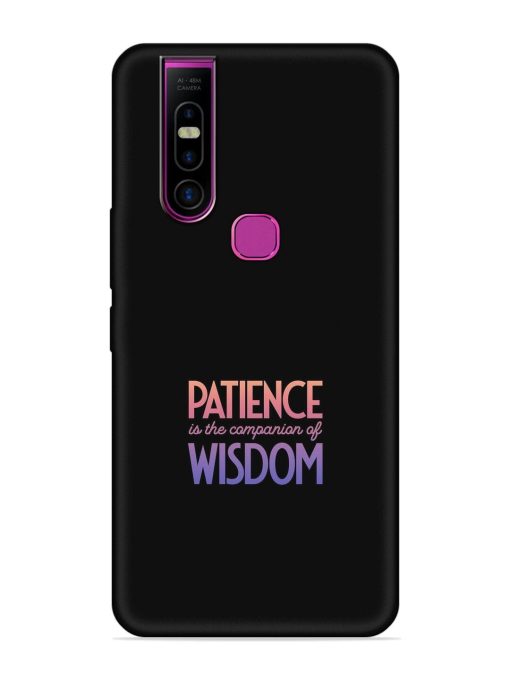 Patience Is The Embossed Soft Silicone Case for Infinix S5 Pro Zapvi