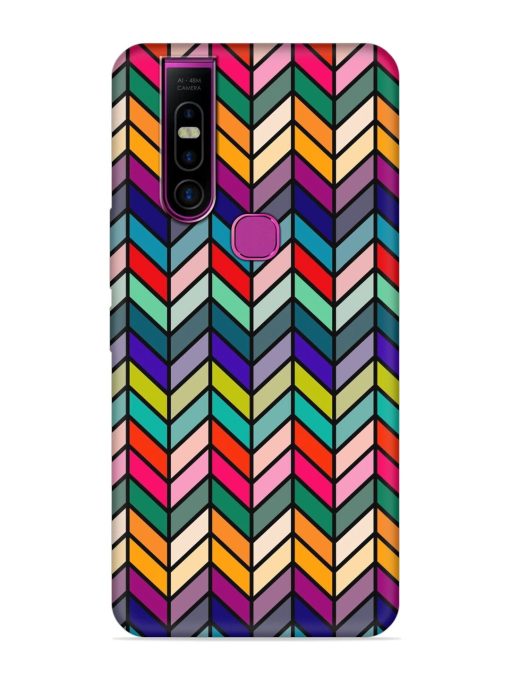 Retro Bauhaus Design Embossed Soft Silicone Case for Infinix S5 Pro