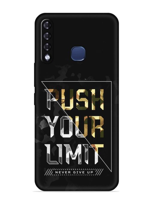 Push Your Limits Embossed Soft Silicone Case for Infinix Smart 3 Plus Zapvi