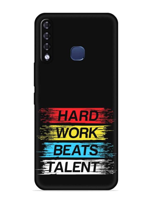 Hard Work Beats Embossed Soft Silicone Case for Infinix Smart 3 Plus Zapvi