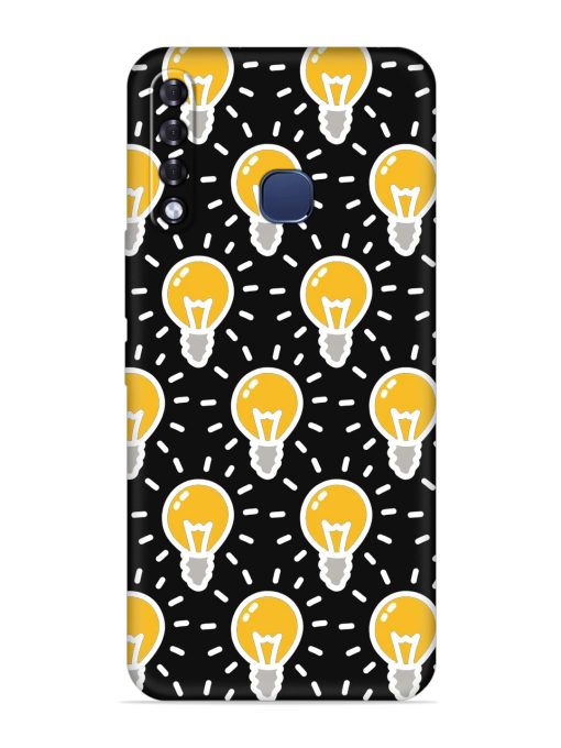 Light Bulb Seamless Embossed Soft Silicone Case for Infinix Smart 3 Plus