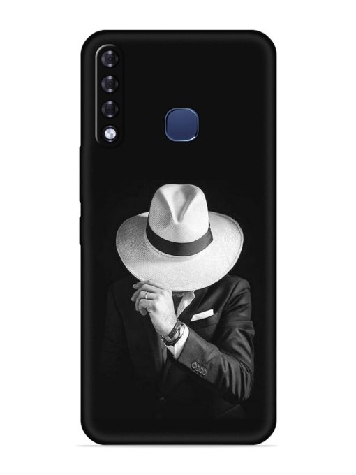 Men Under Hat Embossed Soft Silicone Case for Infinix Smart 3 Plus Zapvi