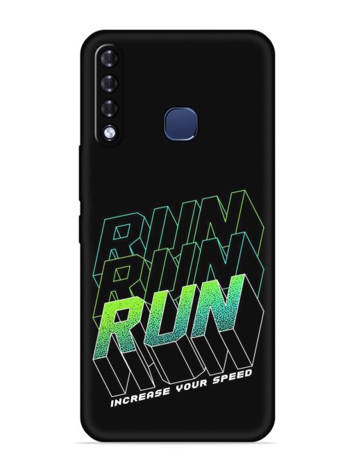 Run Embossed Soft Silicone Case for Infinix Smart 3 Plus Zapvi