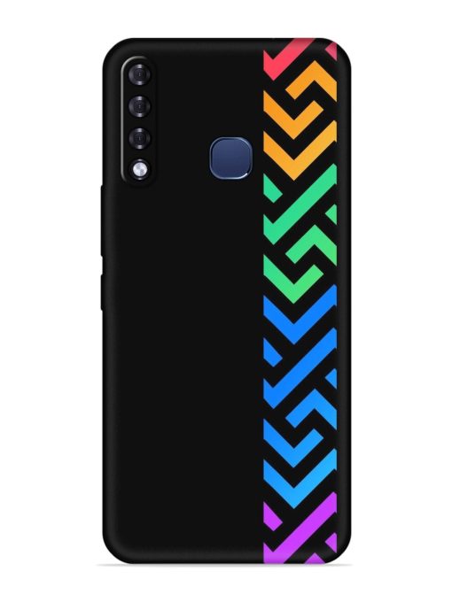 Colorshape Stripes Embossed Soft Silicone Case for Infinix Smart 3 Plus