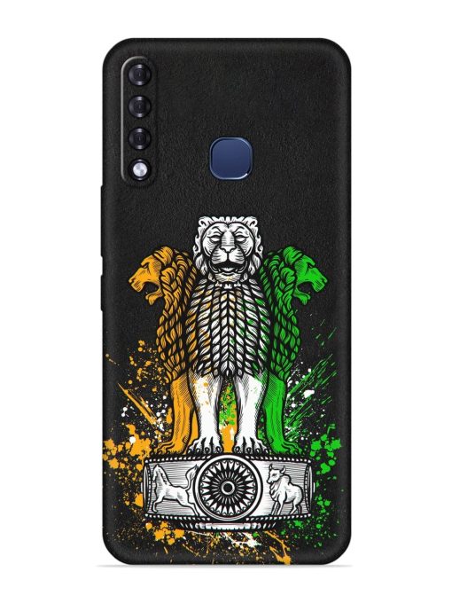 Pillars Of Ashoka Embossed Soft Silicone Case for Infinix Smart 3 Plus Zapvi