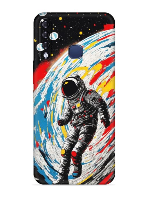 Astronaut Art Embossed Soft Silicone Case for Infinix Smart 3 Plus Zapvi