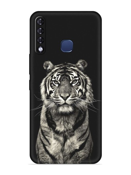 Tiger Art Embossed Soft Silicone Case for Infinix Smart 3 Plus Zapvi