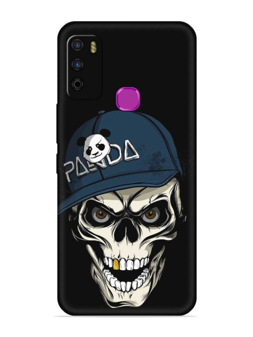 Panda Skull Embossed Soft Silicone Case for Infinix Smart 4 Zapvi