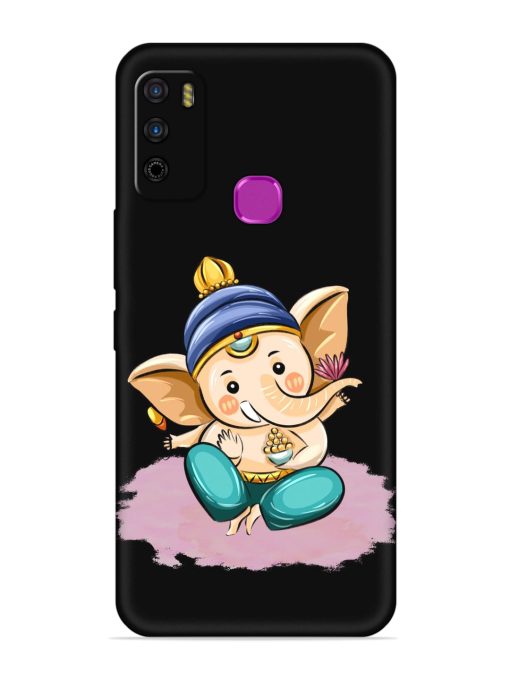 Bal Ganesh Vector Art Embossed Soft Silicone Case for Infinix Smart 4 Zapvi