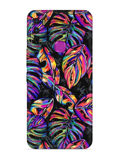 Tropical Seamless Vector Embossed Soft Silicone Case for Infinix Smart 4 Zapvi