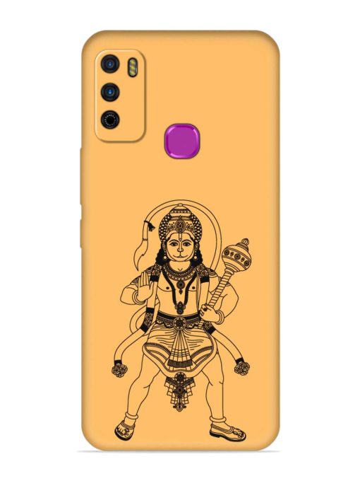 Indian God Hanuman Embossed Soft Silicone Case for Infinix Smart 4 Zapvi