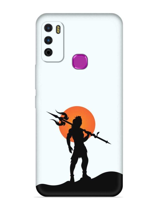 Lord Mahadev Trendy Embossed Soft Silicone Case for Infinix Smart 4 Zapvi