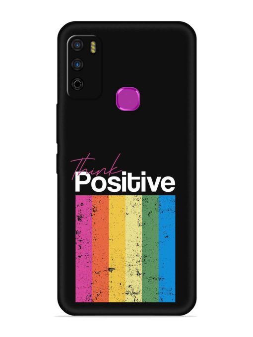 Think Positive Typography Embossed Soft Silicone Case for Infinix Smart 4 Zapvi