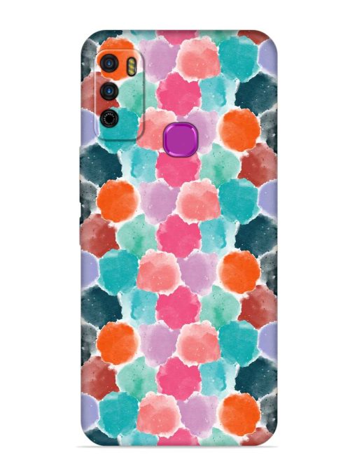 Colorful Seamless Pattern Embossed Soft Silicone Case for Infinix Smart 4 Zapvi