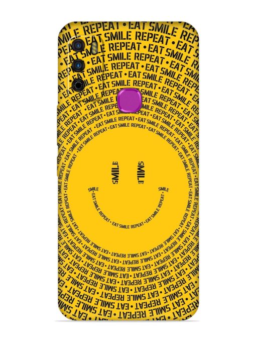 Smiley Embossed Soft Silicone Case for Infinix Smart 4 Zapvi