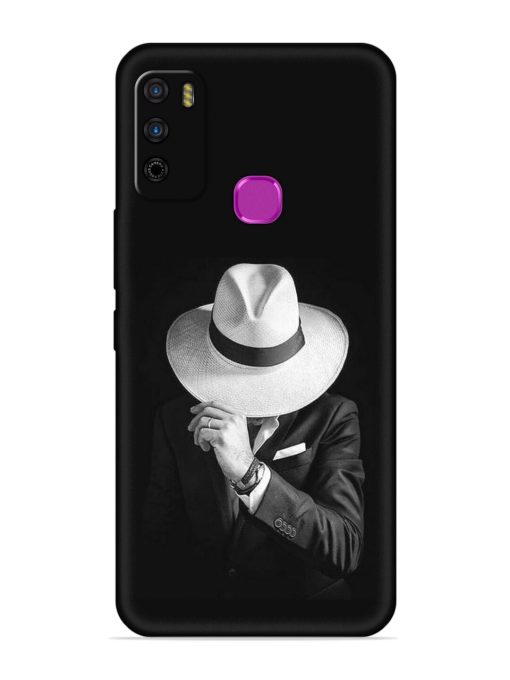 Men Under Hat Embossed Soft Silicone Case for Infinix Smart 4 Zapvi