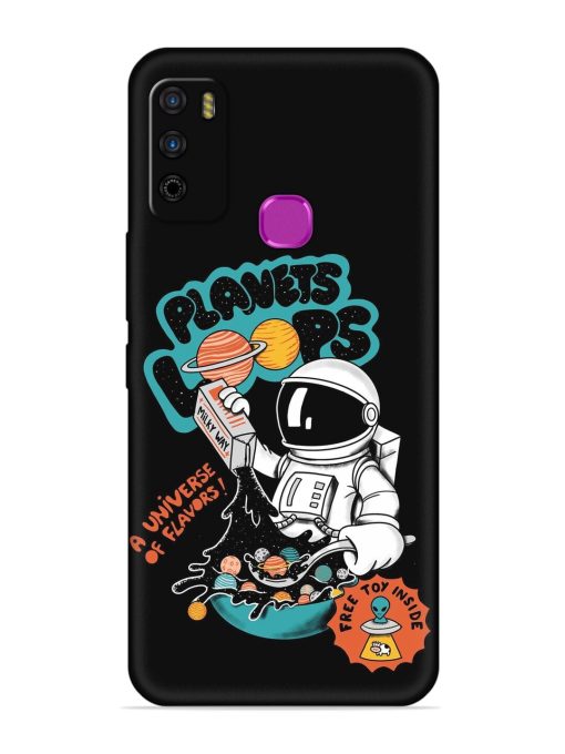 Planets Loop Embossed Soft Silicone Case for Infinix Smart 4