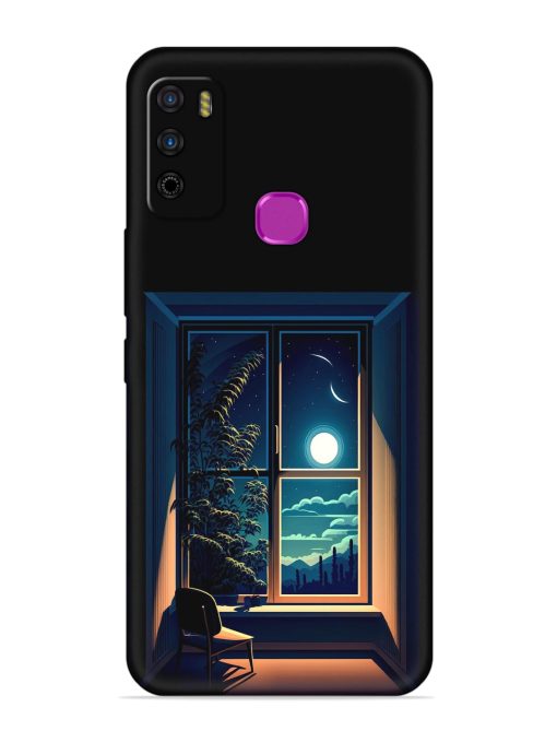 Night View At Window Embossed Soft Silicone Case for Infinix Smart 4 Zapvi