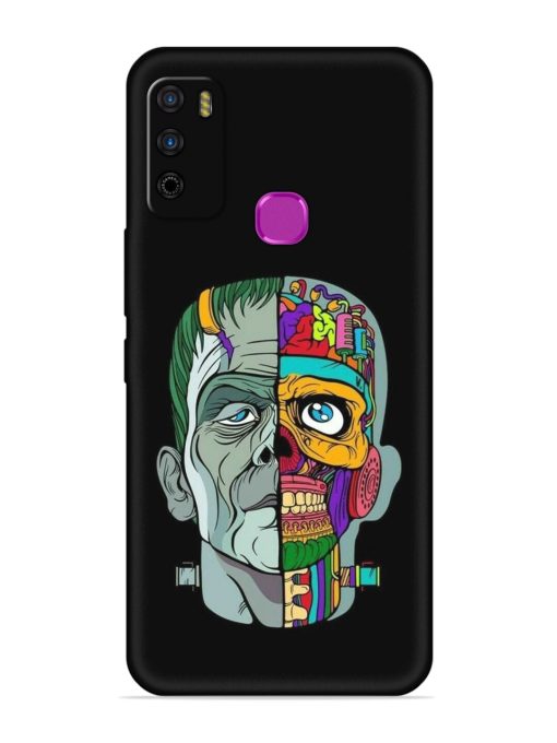 Men Vs Skull Embossed Soft Silicone Case for Infinix Smart 4 Zapvi