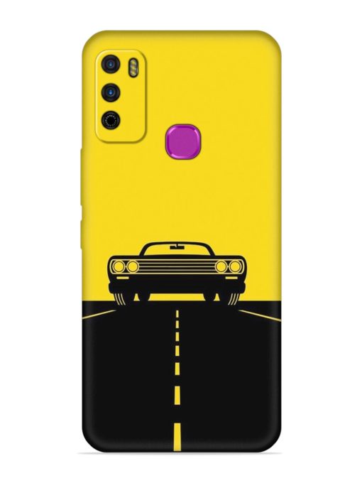 Classic Car Embossed Soft Silicone Case for Infinix Smart 4 Zapvi