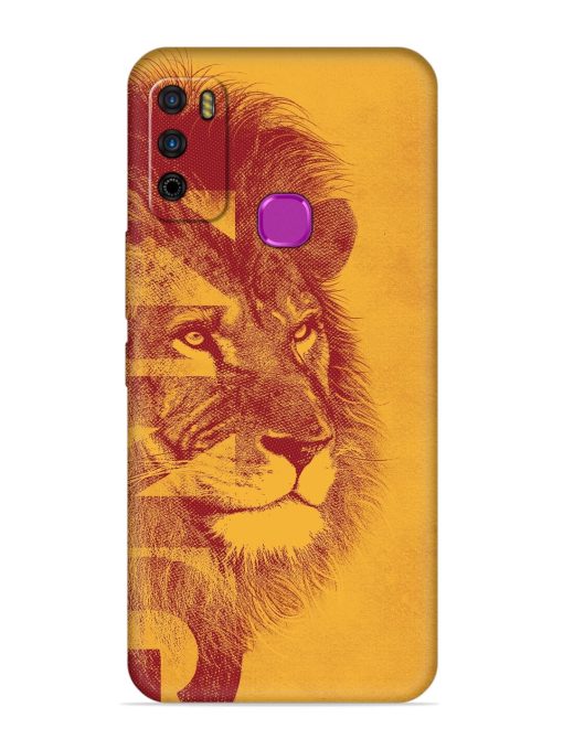 Gold Lion Crown Art Embossed Soft Silicone Case for Infinix Smart 4 Zapvi