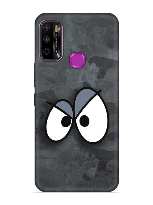 Big Eyes Night Mode Embossed Soft Silicone Case for Infinix Smart 4 Plus Zapvi