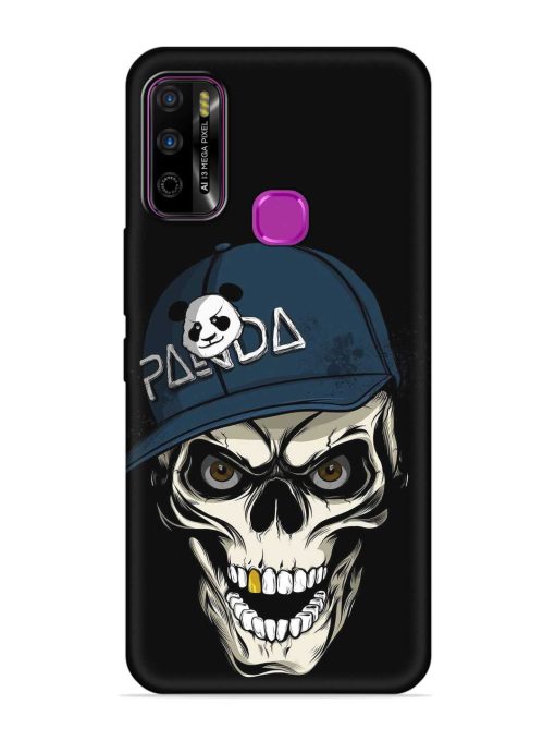 Panda Skull Embossed Soft Silicone Case for Infinix Smart 4 Plus Zapvi