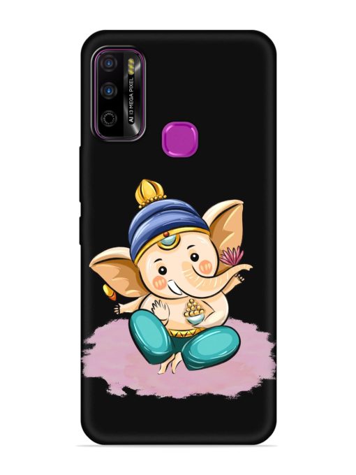 Bal Ganesh Vector Art Embossed Soft Silicone Case for Infinix Smart 4 Plus Zapvi