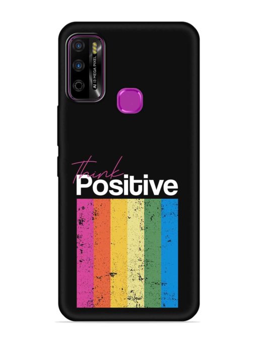 Think Positive Typography Embossed Soft Silicone Case for Infinix Smart 4 Plus Zapvi