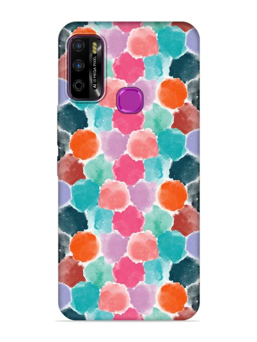 Colorful Seamless Pattern Embossed Soft Silicone Case for Infinix Smart 4 Plus Zapvi