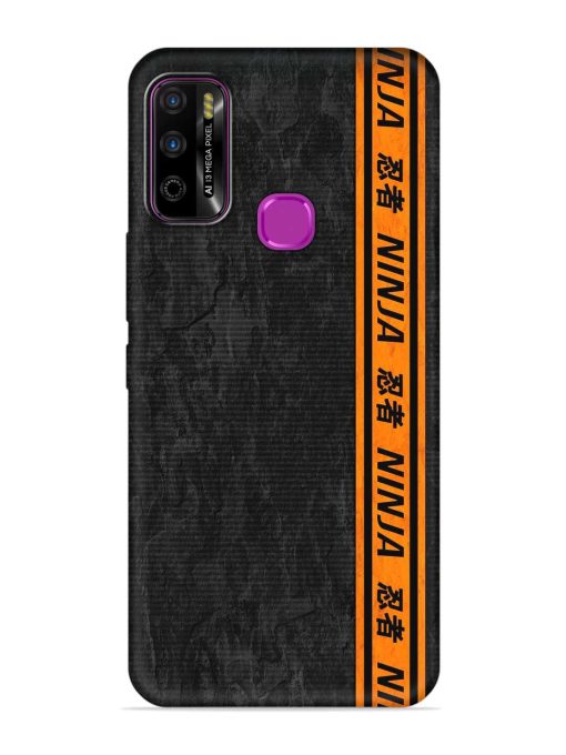 Ninja Srtips Embossed Soft Silicone Case for Infinix Smart 4 Plus Zapvi