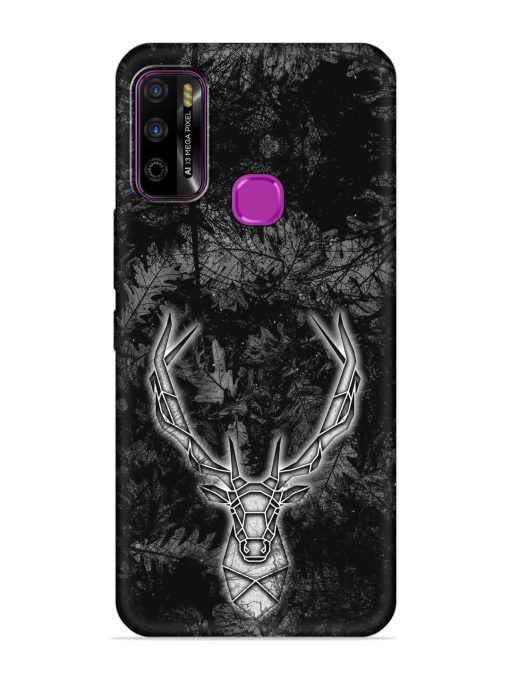 Ancient Deer Embossed Soft Silicone Case for Infinix Smart 4 Plus Zapvi