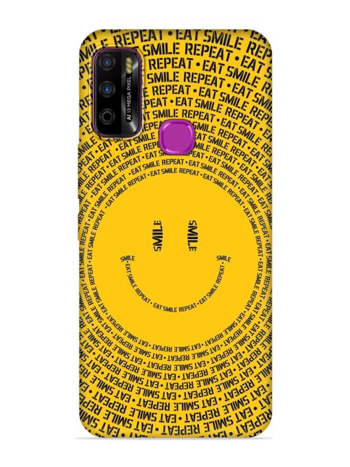 Smiley Embossed Soft Silicone Case for Infinix Smart 4 Plus Zapvi