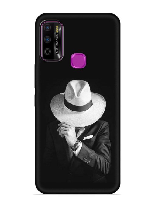 Men Under Hat Embossed Soft Silicone Case for Infinix Smart 4 Plus Zapvi