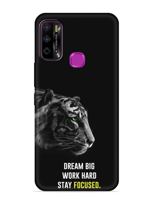 Dream Big Work Hard Embossed Soft Silicone Case for Infinix Smart 4 Plus Zapvi