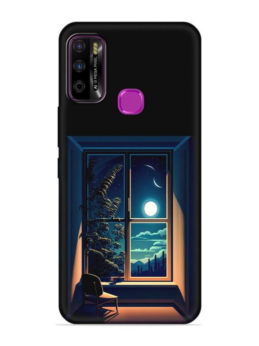 Night View At Window Embossed Soft Silicone Case for Infinix Smart 4 Plus Zapvi