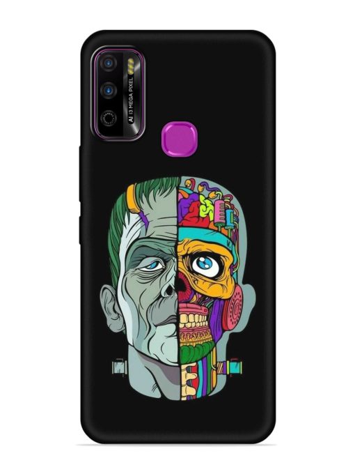 Men Vs Skull Embossed Soft Silicone Case for Infinix Smart 4 Plus Zapvi