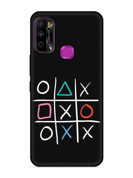 Super Neon Tic-Tac-Toe Embossed Soft Silicone Case for Infinix Smart 4 Plus Zapvi