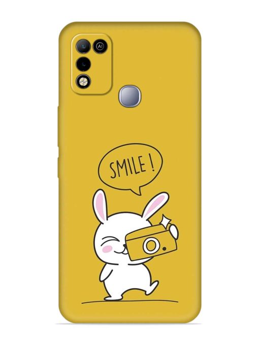 Hey Smile Please Embossed Soft Silicone Case for Infinix Smart 5 Zapvi