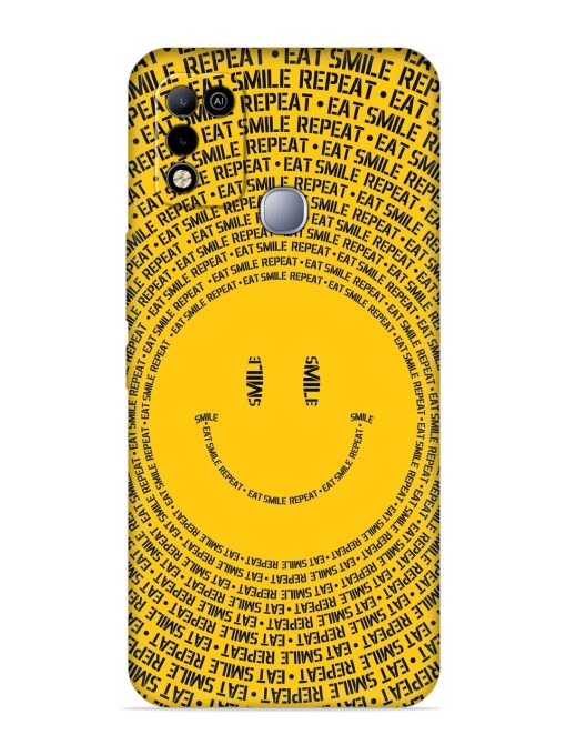 Smiley Embossed Soft Silicone Case for Infinix Smart 5 Zapvi