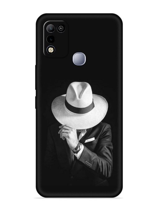 Men Under Hat Embossed Soft Silicone Case for Infinix Smart 5 Zapvi