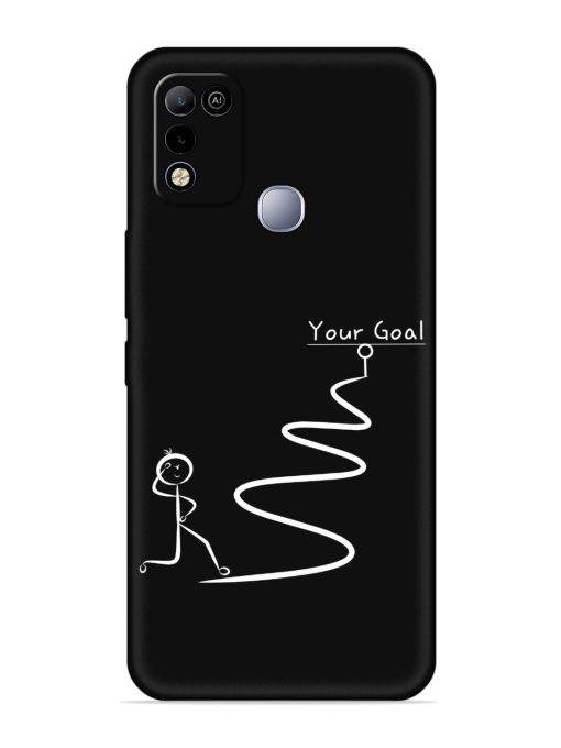 Your Goal Embossed Soft Silicone Case for Infinix Smart 5 Zapvi